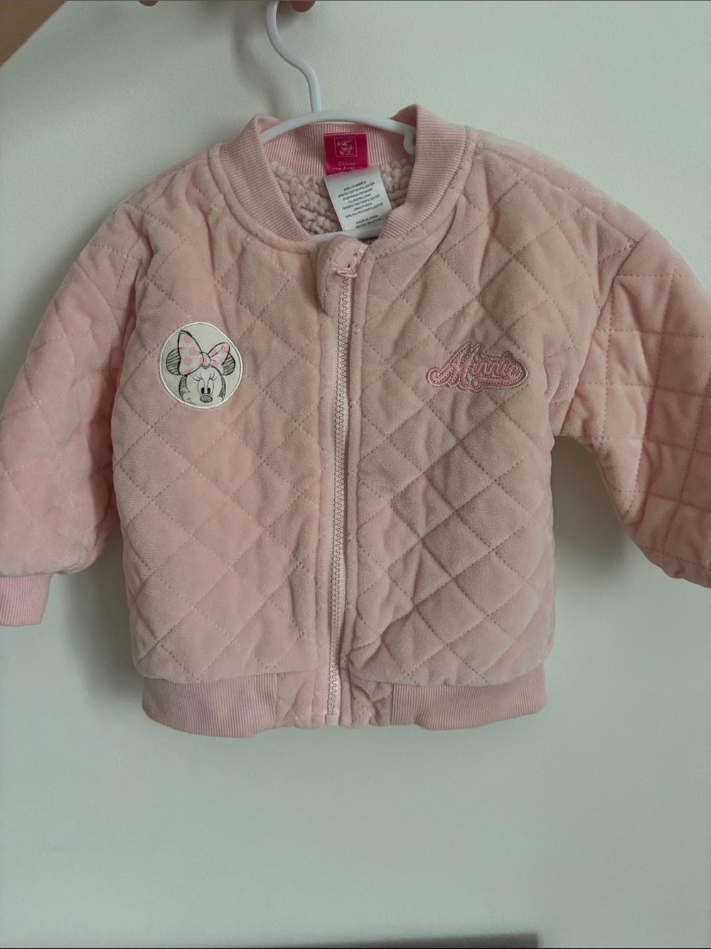 Disney Pink Quilted Minnie Patch Puffer Jacket